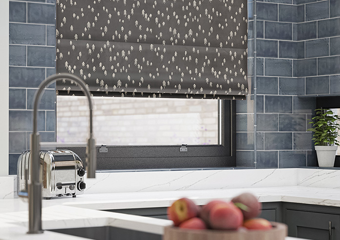 Norrland, Charcoal - Roman Blind - Image 5